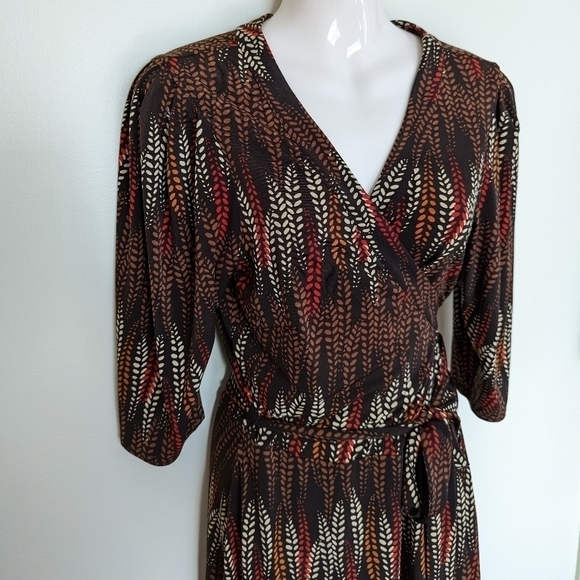 Laundry SHELLI SEGAL Faux Wrap Dress 10 - Picture 2 of 9